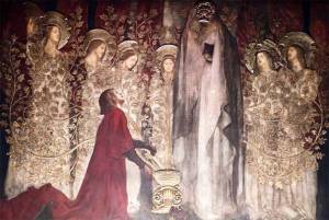 Edwin Austin Abbey, The Quest for the Holy Grail - Golden Tree and The Achievement of the Grail, Boston Public Library, (1895-1901) 